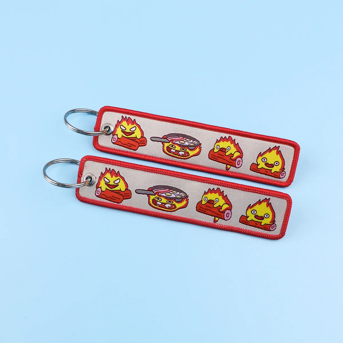 Manga Embroidered Keychains Key Fobs Key Tags Cute Cartoon Key Rings for Bags Cars Collectible Gifts for Anime Fans Accessories photo 6