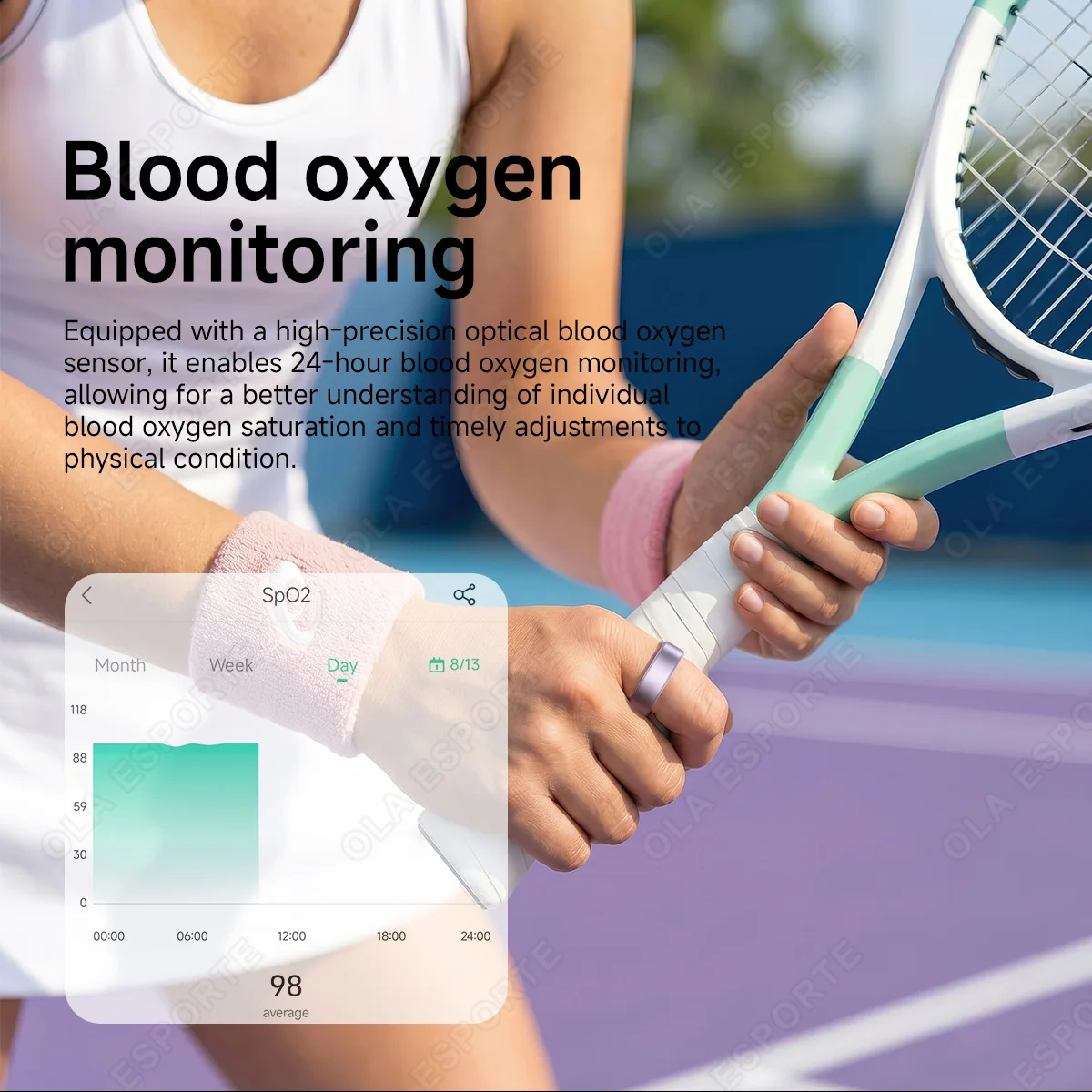 R10 Smart Ring with Charging Case Multi-color Ring Men Women Health Sleep Heart Rate Monitoring IP68 Waterproof Multi-sport Mode photo 4