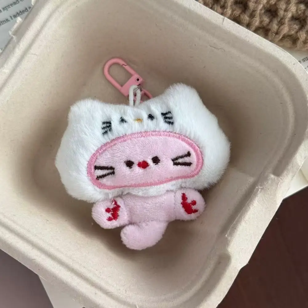 Little Meowmi Charm Cute Plush Cat Keychain Kawaii Healing Cartoon Animal Stuffed Doll Pendant Bag Charm Hanging Toy Gift photo 3