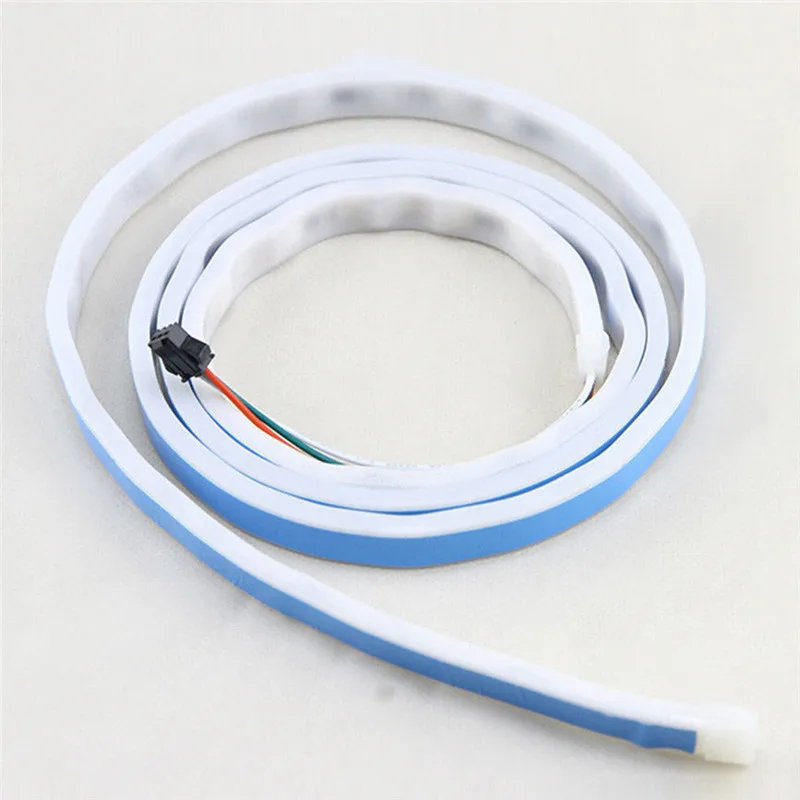 1.2m 12V RGB Flow Type LED Car Tailgate Strip Waterproof Brake Driving Turn Signal Light Car Styling 4 Colors photo 5