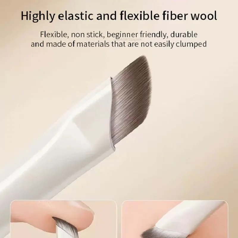 5/8/10Pcs Natural Eye Makeup Brushes Set Detail Eyeshadow Brush Makeup Brush White Ultra Soft Eyeshadow Eyeliner Makeup Tool photo 4
