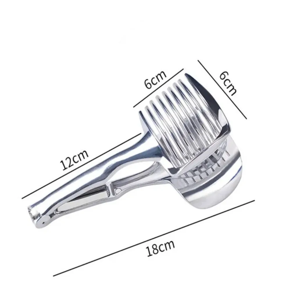 Stainless Steel Kitchen Handheld Orange Lemon Slicer Tomato Cutting Clip Fruit Slicer Onion Slicer KitchenItem Cutter Accessorie photo 6