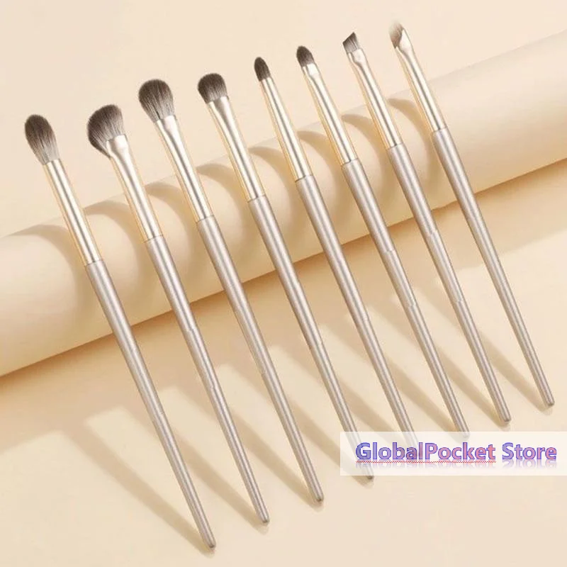 [TG823]8pcs Eye Makeup Brushes Set Detail Eyeshadow Brush Makeup Brush Ultra Soft Eyeshadow Eyeliner Makeup Tool photo 5