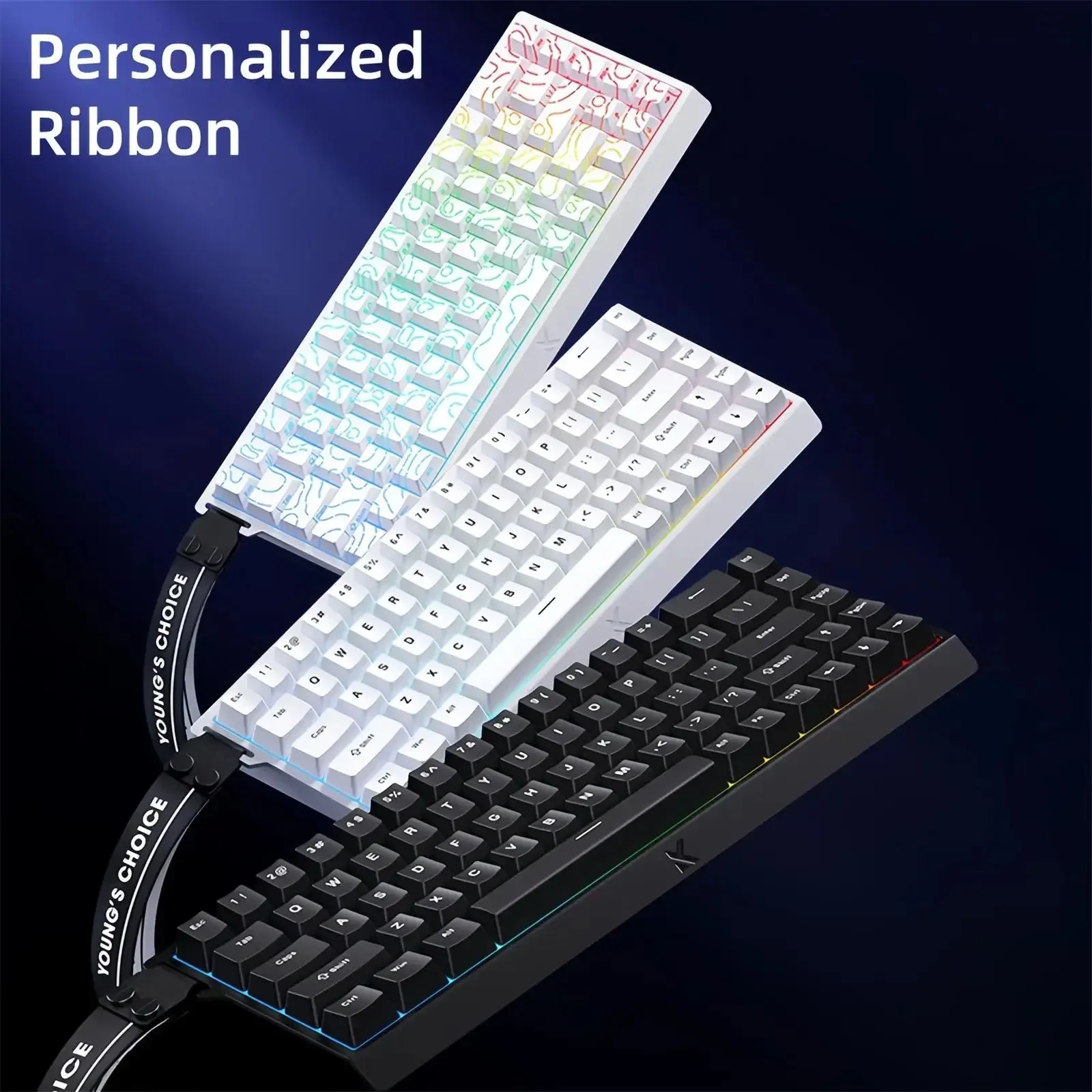 MCHOSE ACE68 Magnetic Keyboard Wired Mechanical Gaming 0.01mm RapidTrigg 8000Hz SOCD/Rs 0.125ms 128K Sampling Rate for Logitech photo 5