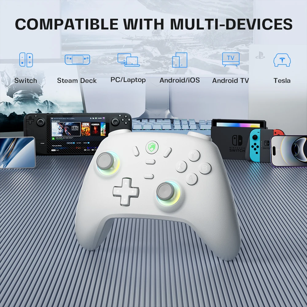 ECHTPower PC Game Controller with Hall Effect Joysticks (Zero Drift), Durable Hair Triggers & Adjustable Vibration – Wired Gamin photo 6