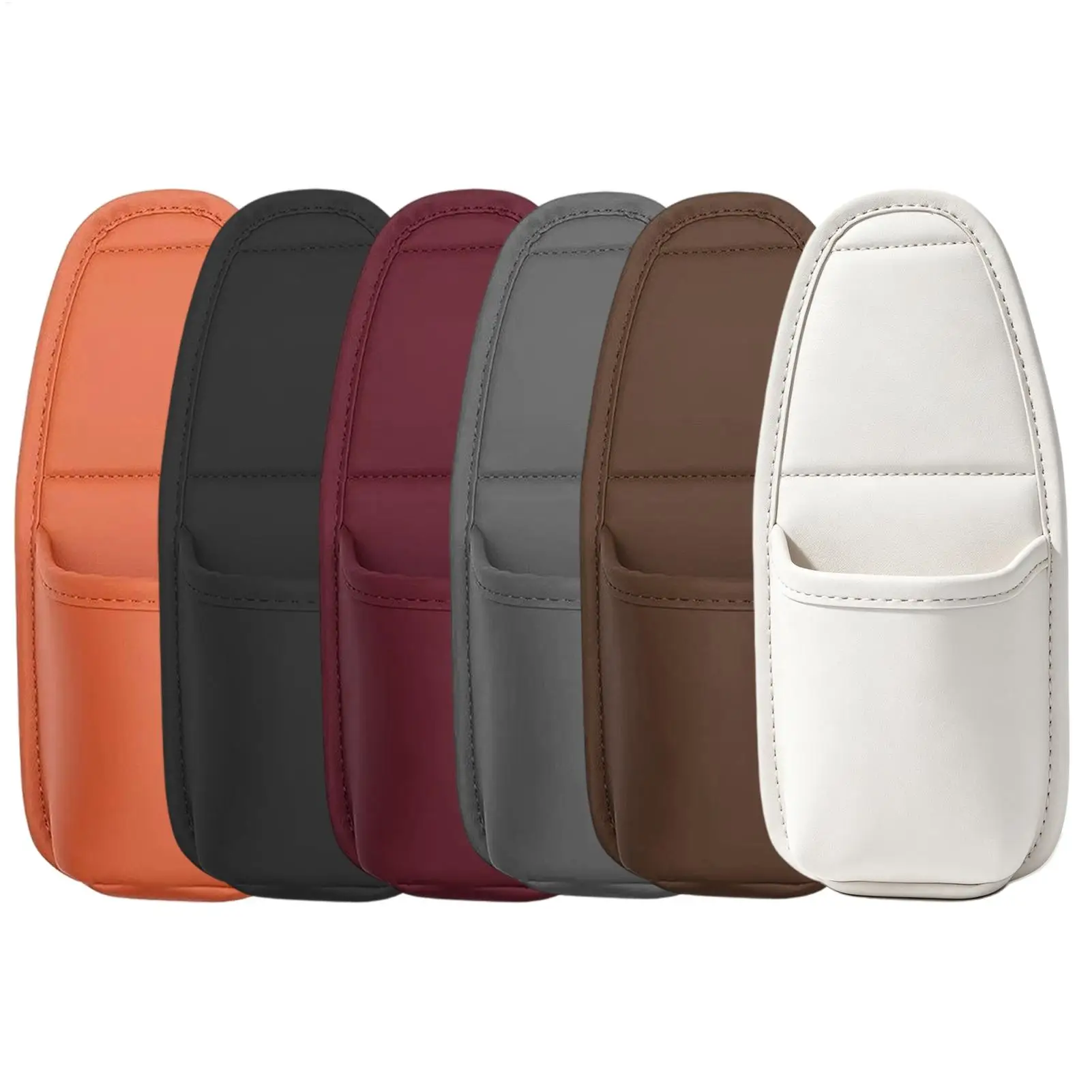 PU Car Door Cup Holder Multifunctional Adhesive Storage Pocket Auto Door Mount Drink Bottle Holder Phone Sundries Storage Bag photo 1