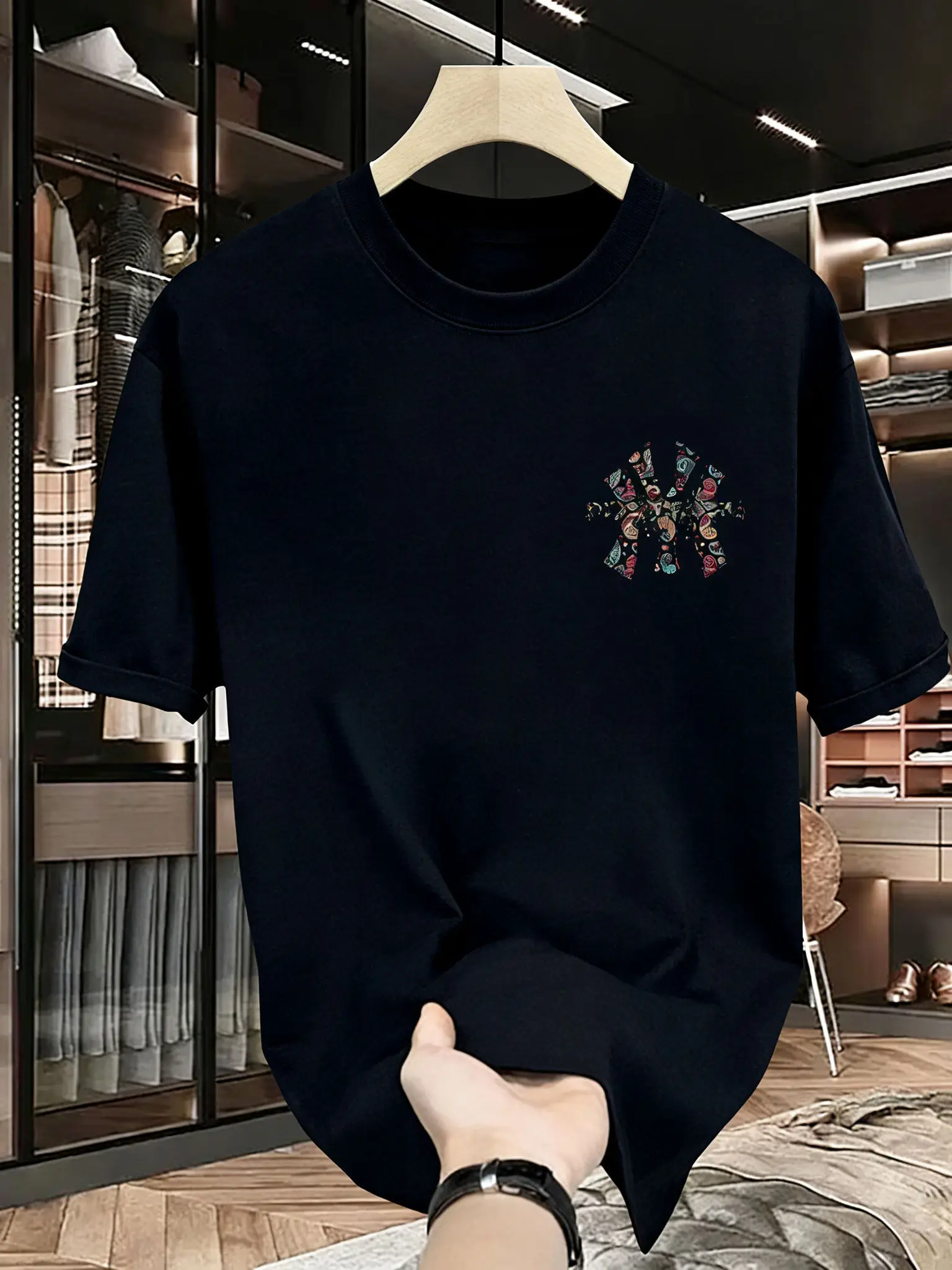 Men's summer printed T-shirt - High-quality, casual, versatile and trendy loose-fitting T-shirt photo 4