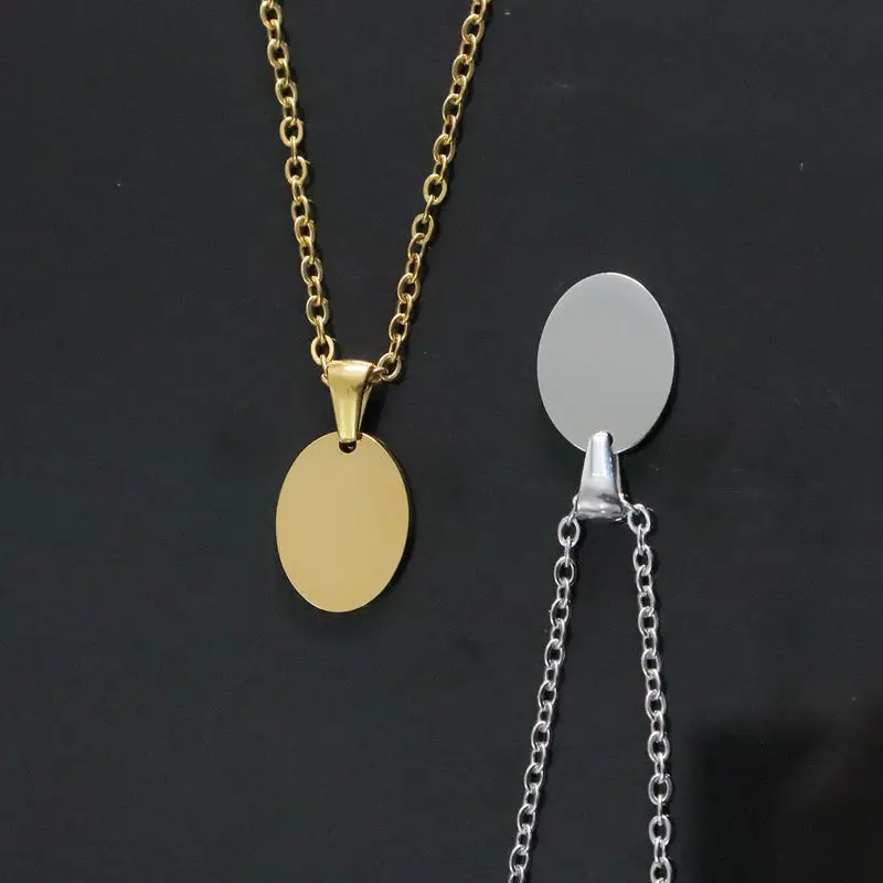 10Pcs/Lot 304 Stainless Steel Cute Pendant Charms Necklace Jewelry For Women Girls photo 3