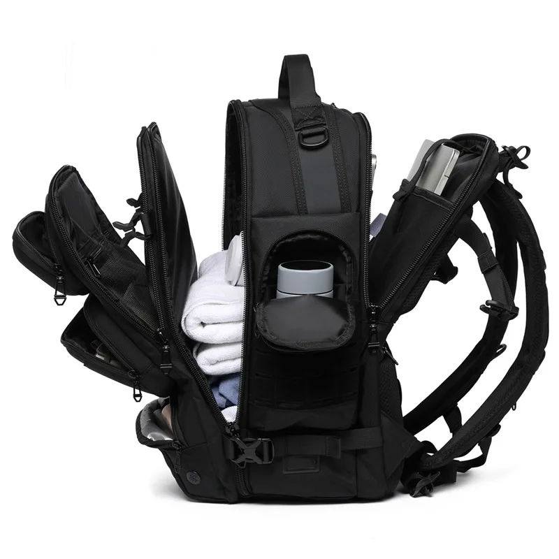 Men Travel Backpack Bag School Bag Men Oxford Backpack with Shoes Compartment 15.6 Inch Laptop Backpack for Men Rucksacks Bags photo 4