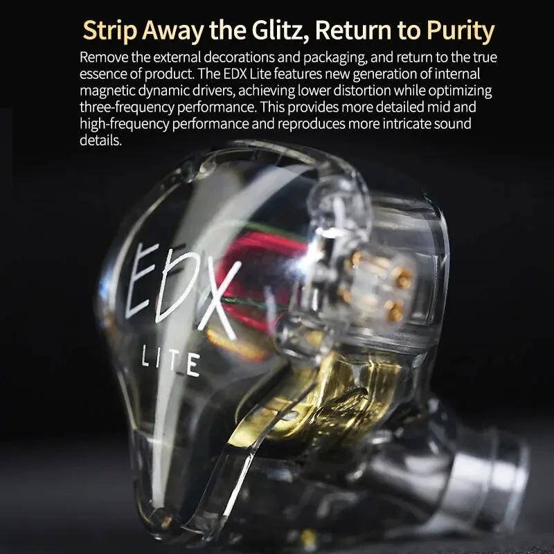 KZ EDX Lite HIFI Bass Earphones Stereo Music Earbuds In Ear Monitor Stage Live Headphones Gaming Sports Headset photo 4