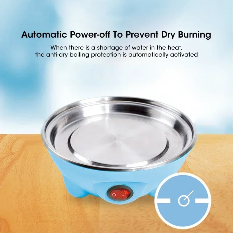 Electric Egg Cooker Single Egg Boiler Mini Steamer Kitchen Steamed Rapid Breakfast Cooking Appliances Kitchen Cooking Machine photo 6
