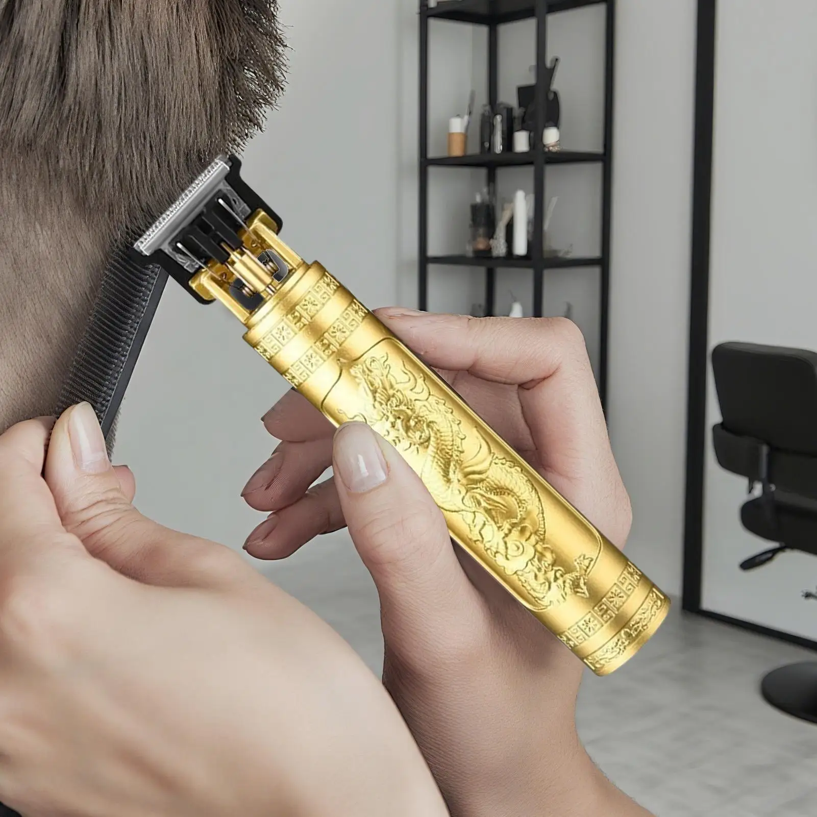 Cordless Hair Clippers Cordless Trimmers Kit Professional Grooming Tool For Daily Maintenance Post-Shower Travel photo 6