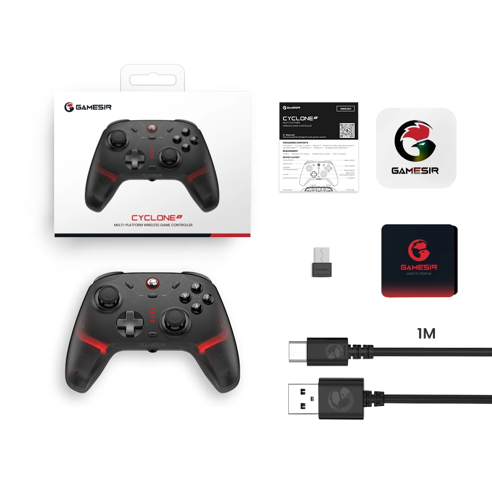 GameSir Cyclone 2 Wireless Pro Controller for Nintendo Switch 2 / PC / iPhone / Android - Hall Effect, Tri-Mode (BT/2.4G/USB) photo 6