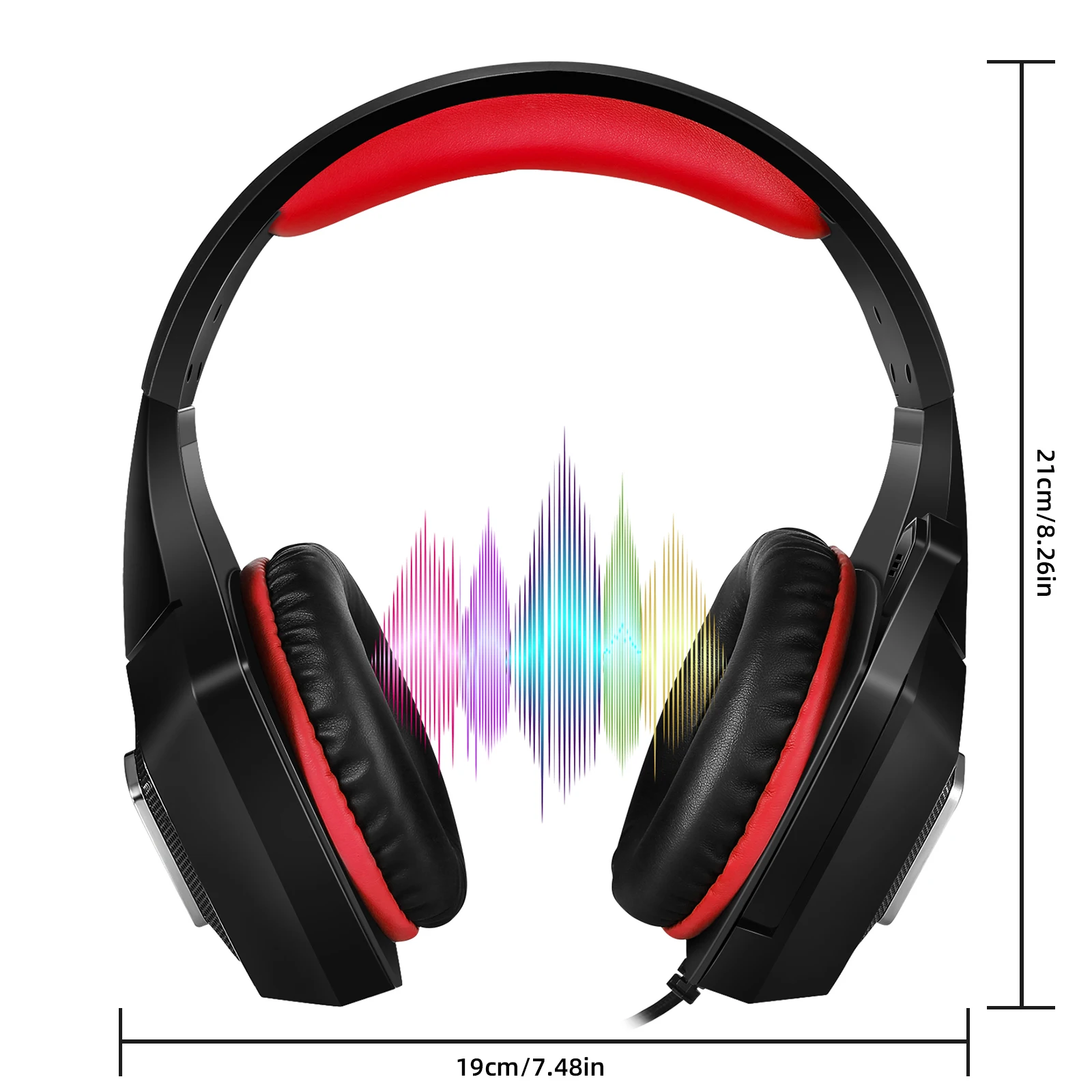 V1 3.5Mm Gaming Headset Stereo Gaming Headset Wired with Clear Noise Cancelling Mic Comfortable Ear photo 5