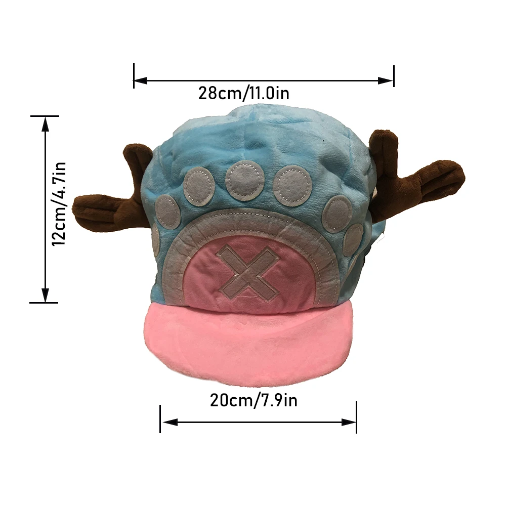 Brdwn Piece Unisex Tony Chopper Cosplay Costume Hat Cartoon Cap photo 2