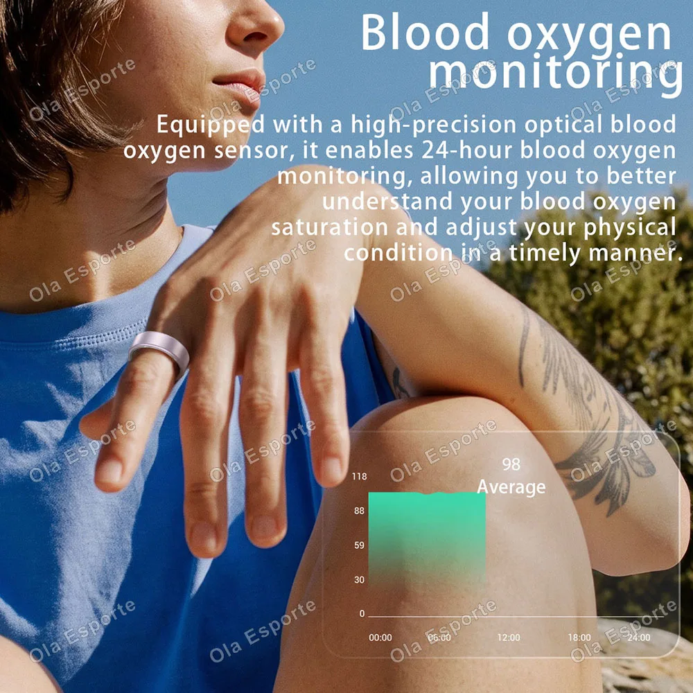 R09 Smart Ring With Charging Case Blood Pressure Sleep Health  Monitor 5ATM Waterproof Multi-sport Mode Smartring Men Women 2026 photo 4