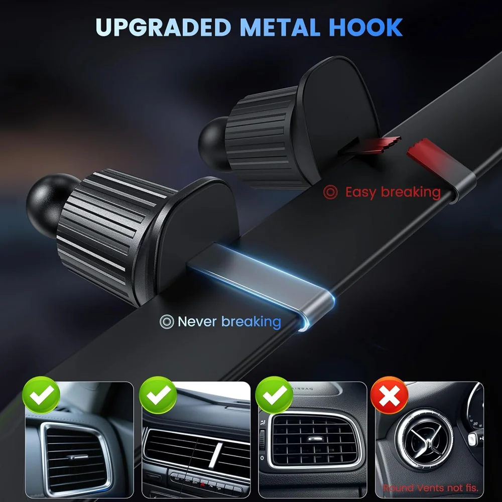 30W Fast Charging Magnetic Car Wireless Charger, LED Light Phone Mount Holder for iPhone 12, 13, 14, 15，16，17， Pro Max photo 3