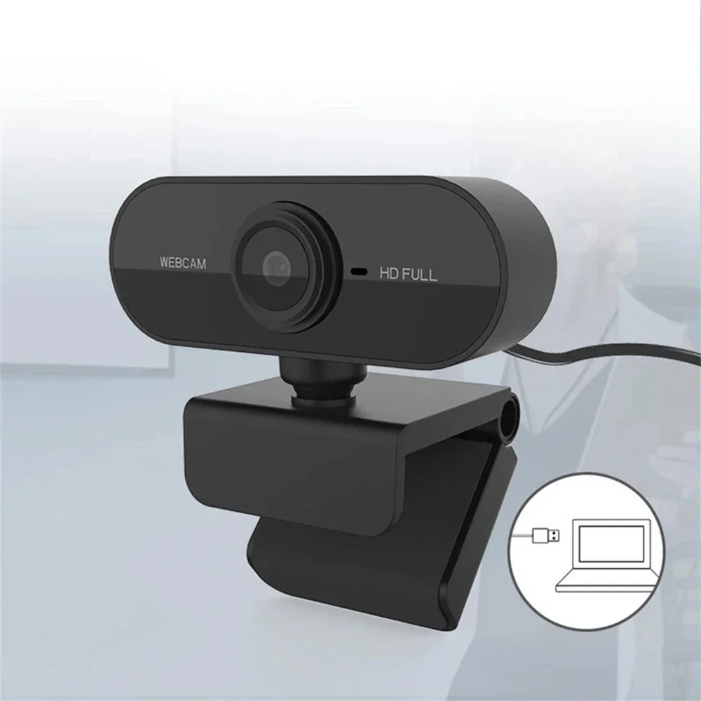 2K 1080P 720P 480P HD Webcam For Desktop Laptop Computer Mini USB Web Camera With Microphones Web Cam Cover For YouTube Skype photo 3