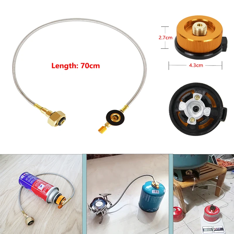 Camping Gas Stove Gas Refill Adapter Outdoor Cylinder Filling Adapter Gas Tank Furnace Connector Accessories Camping Equipment photo 2