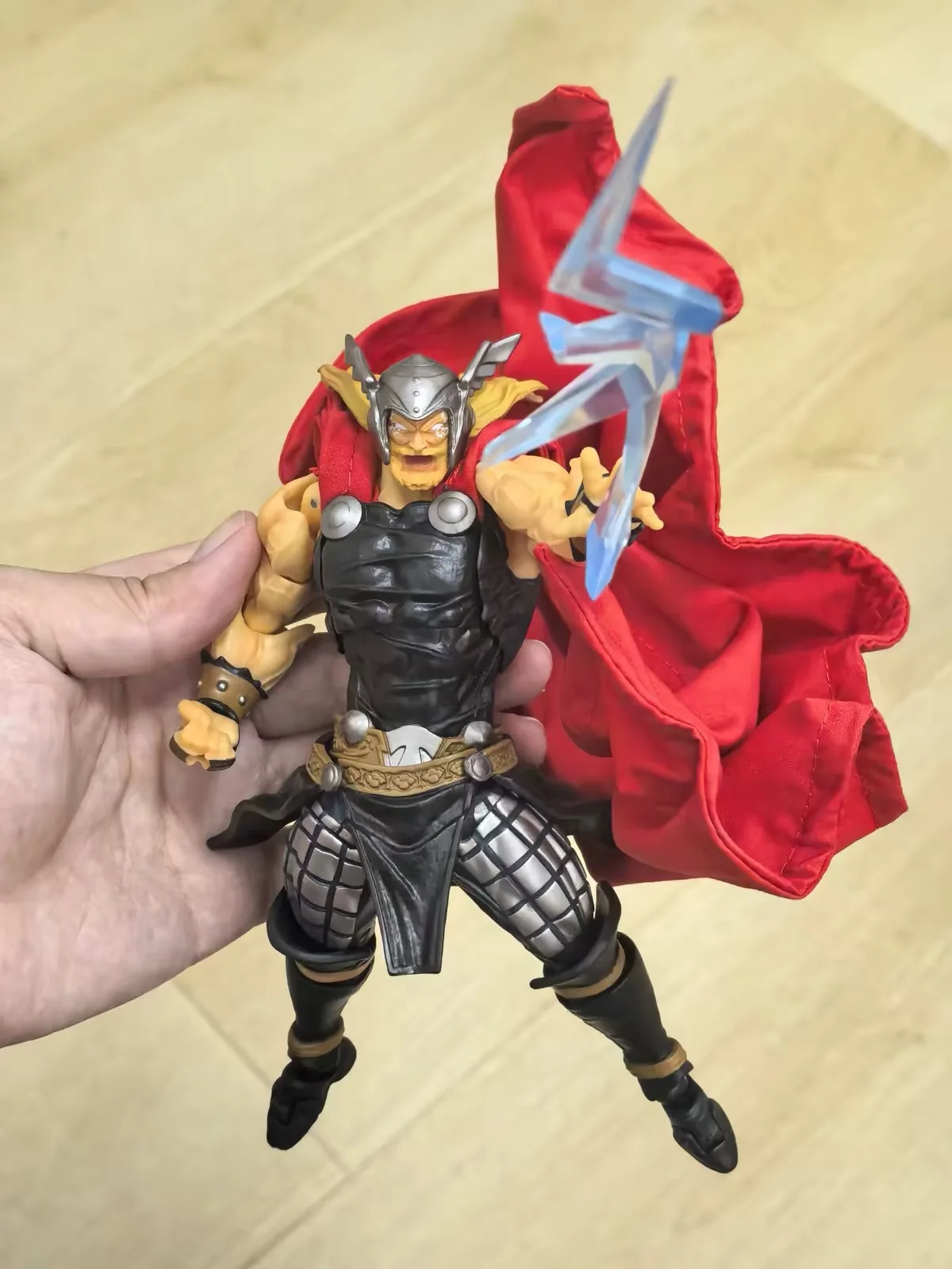 In Stock Ac Factory Toys Thor Thunder God Anime Action Figure Kaiyodo Amazing Yamaguchi Revoltech Thor Model Toy Gifts photo 3