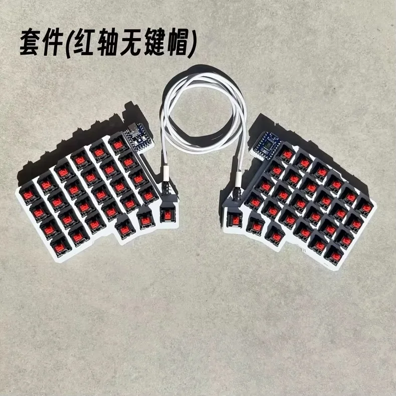 Silakka54 Ergonomic Split Mechanical Keyboard Hot Swappable QMK VIAL Programmable RP2040 Zero for PC Gaming Custom Keyboard Gift photo 4