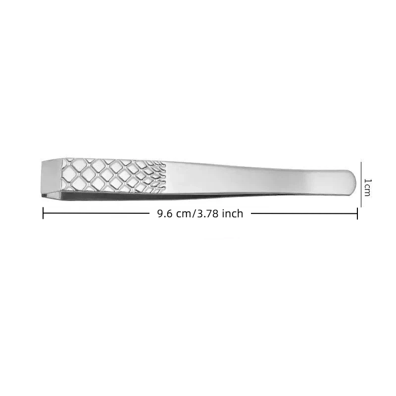 【B】Durable Stainless Steel Tweezers For Beard Eyebrow Hair Removal Flat Tip Design Easy Grip Facial Hair Plucking Tool photo 6