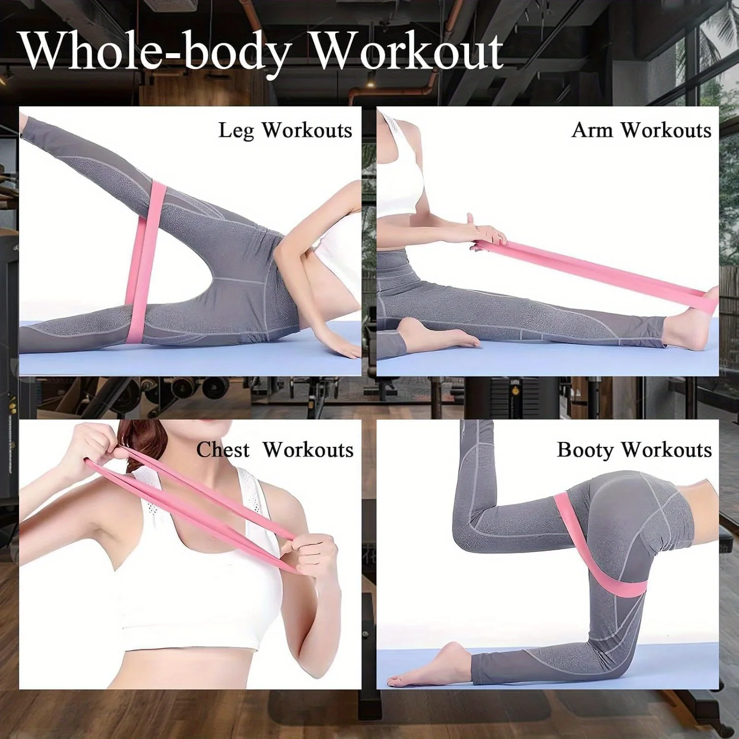 11pcs Home Gym Leg & Hip Toning System - Resistance Bands & Ankle/Thigh Trainer Set with Adjustable Tension Levels photo 5