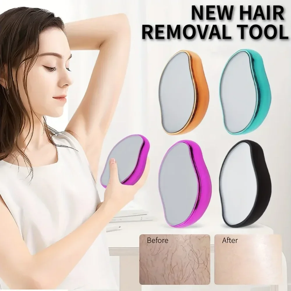 1/4pcs Magic Crystal Hair Eraser Reusable Painless Hair Remover Exfoliating Physical Shaving Tool for Arms Legs Women Men photo 1
