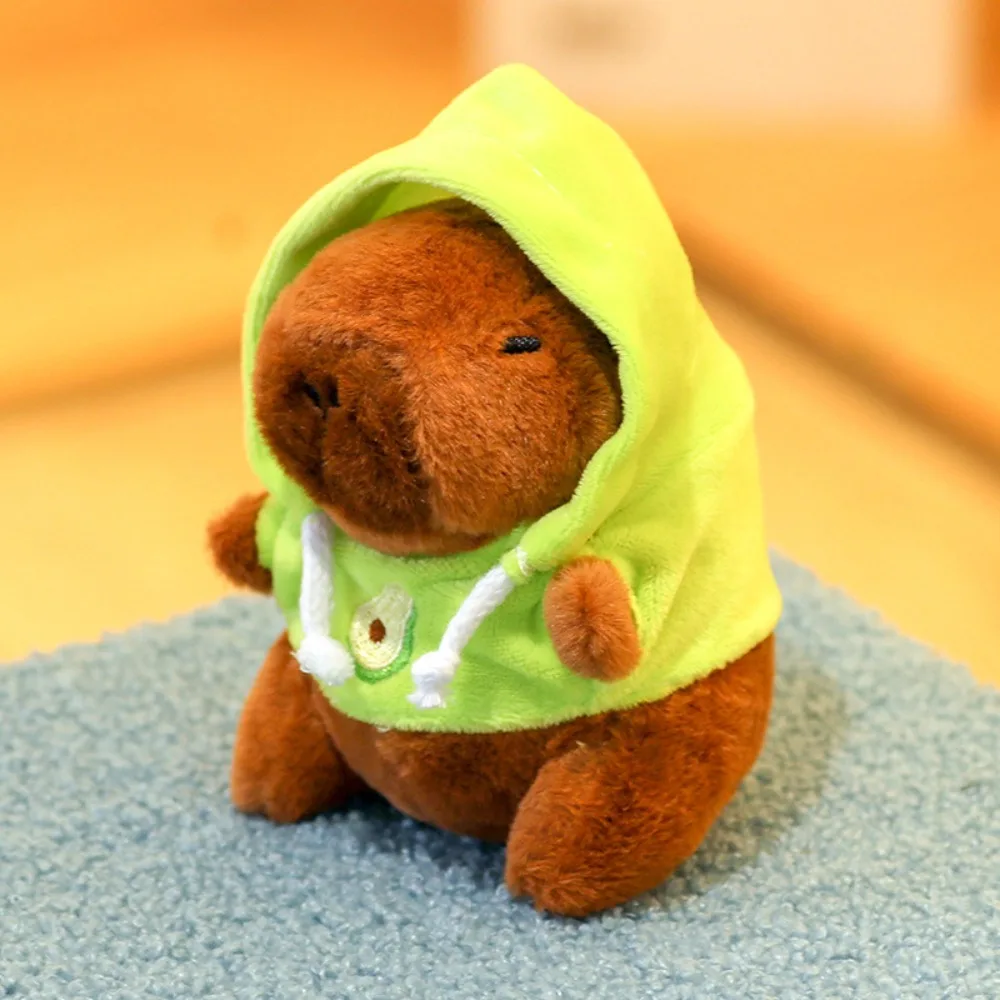 Cute Capybara Plush Toy Hoodie with Wings Simulation Doll Small Size Stuffed Animals Anime Fluffty Toy Birthday Party photo 3