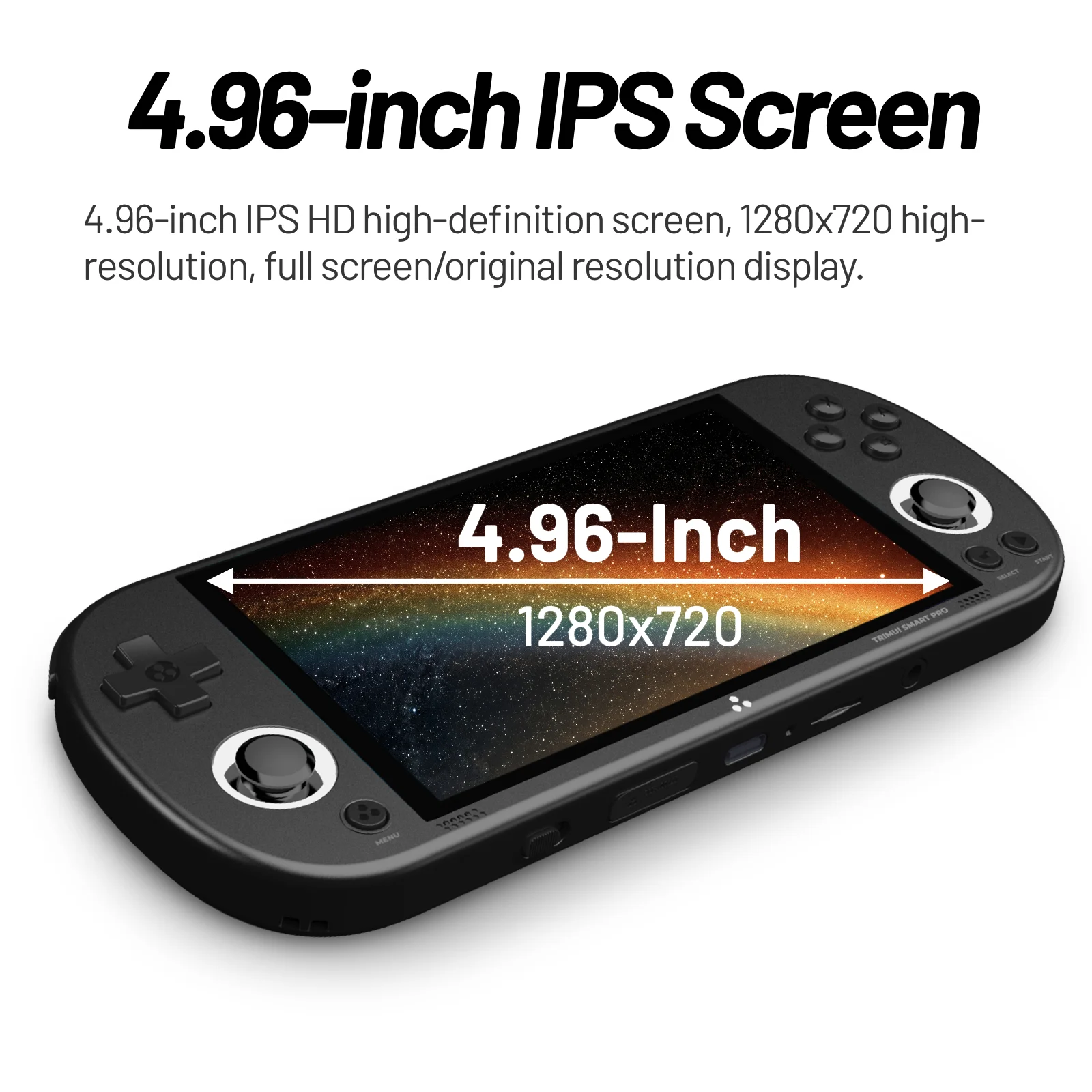 Trimui Smart Pro Handheld Game Console 4.96'' IPS Screen Linux System Joystick RGB Lighting Trimui Retro Video Game Console Gift photo 3