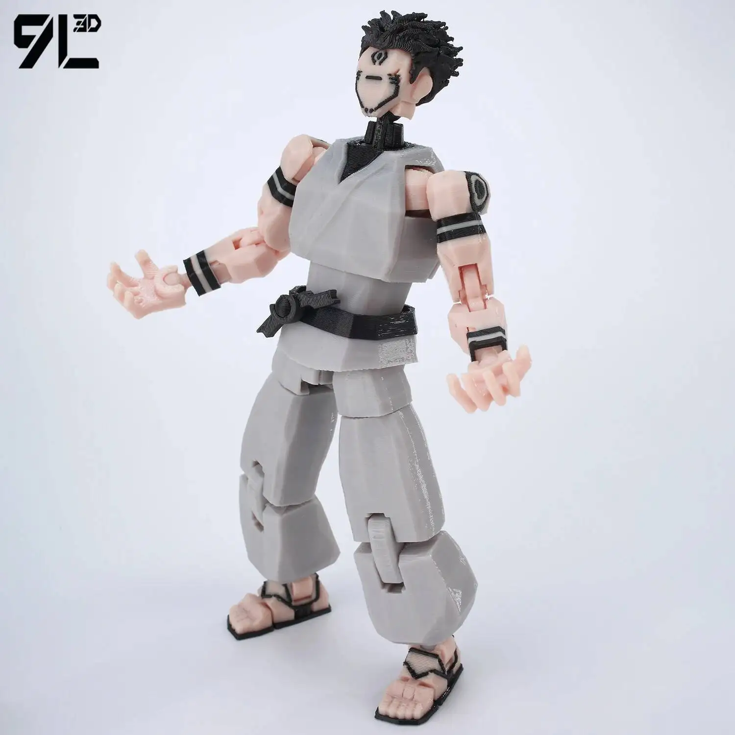 9L3D Printed Dummy13 T13 In Stock Ready to Ship Jujutsu Kaisen Grey Robe Sukuna Figure Anime Articulated Model Stress-Relief Toy photo 2