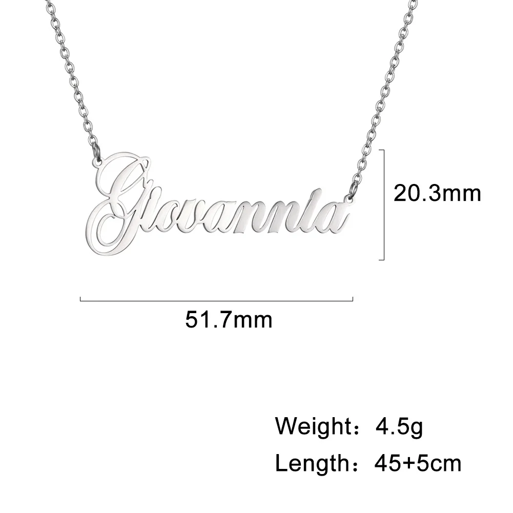 Sipuris Custom Name Necklace Personalized Golden Choker Stainless Steel Necklace For Women Man Customized Jewelry Weddings Gifts photo 6