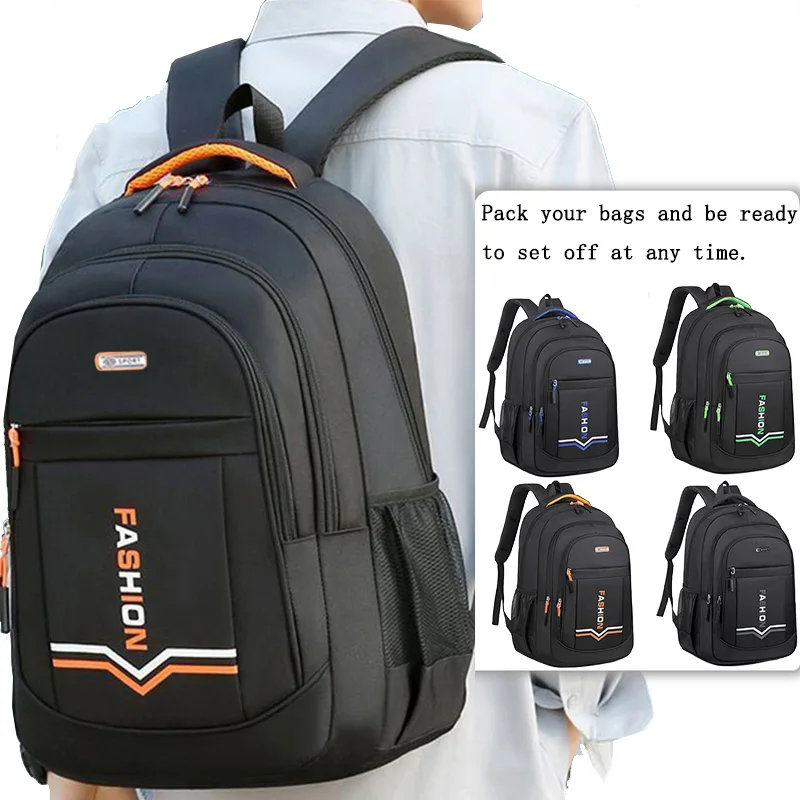 Everyday Versatile Travel Backpack Fashion Colorful Zip Detail Large‑size Laptop Bag for Business Casual Outdoor Activities photo 1