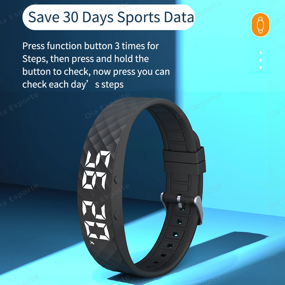 Smart Bracelet LED Digital Waterproof Smart Clock Smartband With Run Pedometer Monitor Smart Band Vibration Alarm Reminder H10 photo 3