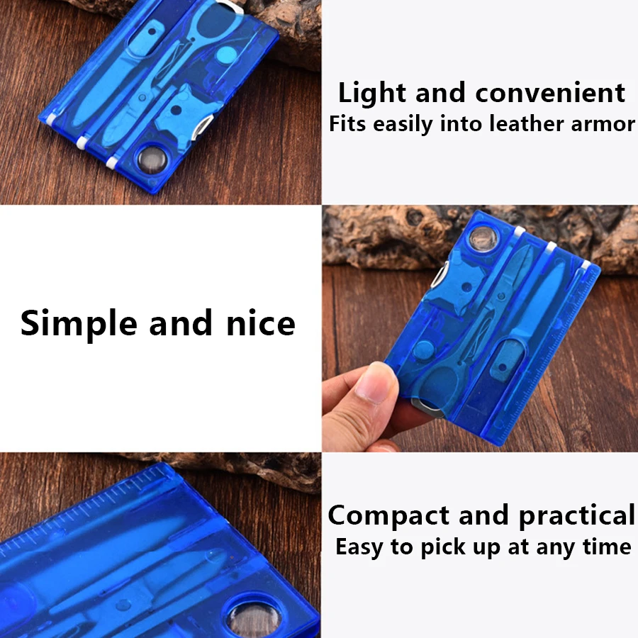 Ultra Thin Pocket Multi Tool 12 In 1 Credit Card Size Outdoor Camping Hiking Survival Gear EDC Equipment Gift photo 5