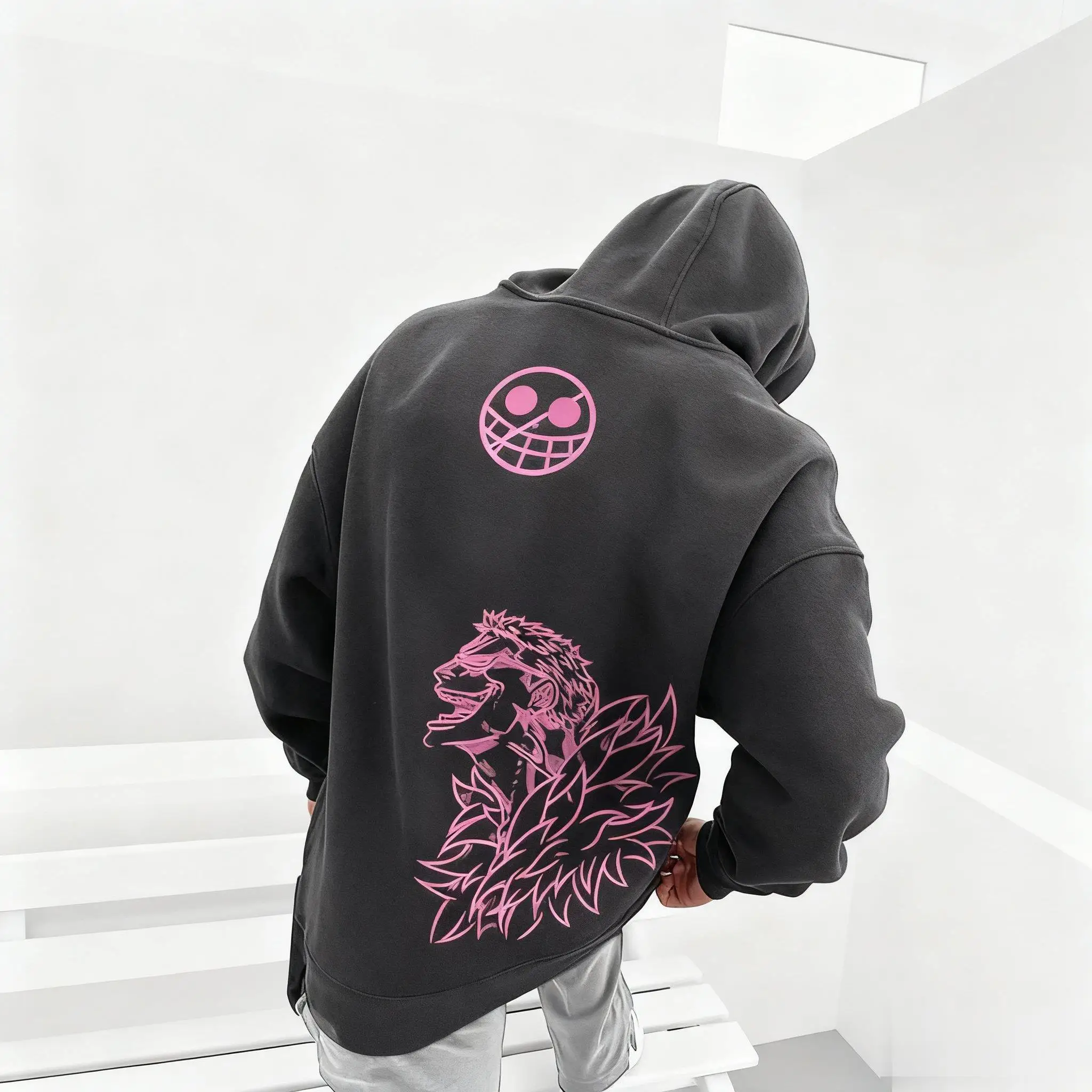 Oversized Anime One Piece Zoro Hoodie Jacket Men Women Streetwear Casual Pullover Sweatshirt Spring Autumn Y2k Long Sleeves Tops photo 1