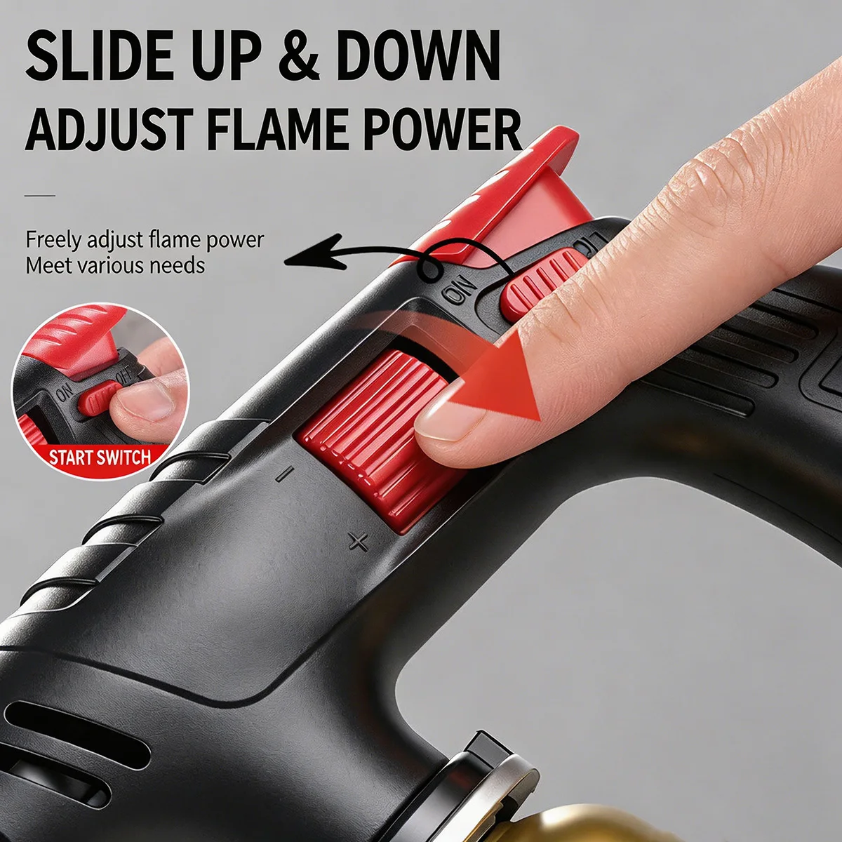 Extended Butane Torch Long Tube Gas Blow Torch For Outdoor Camping BBQ Soldering Welding Kitchen Cooking Hand Tool photo 5