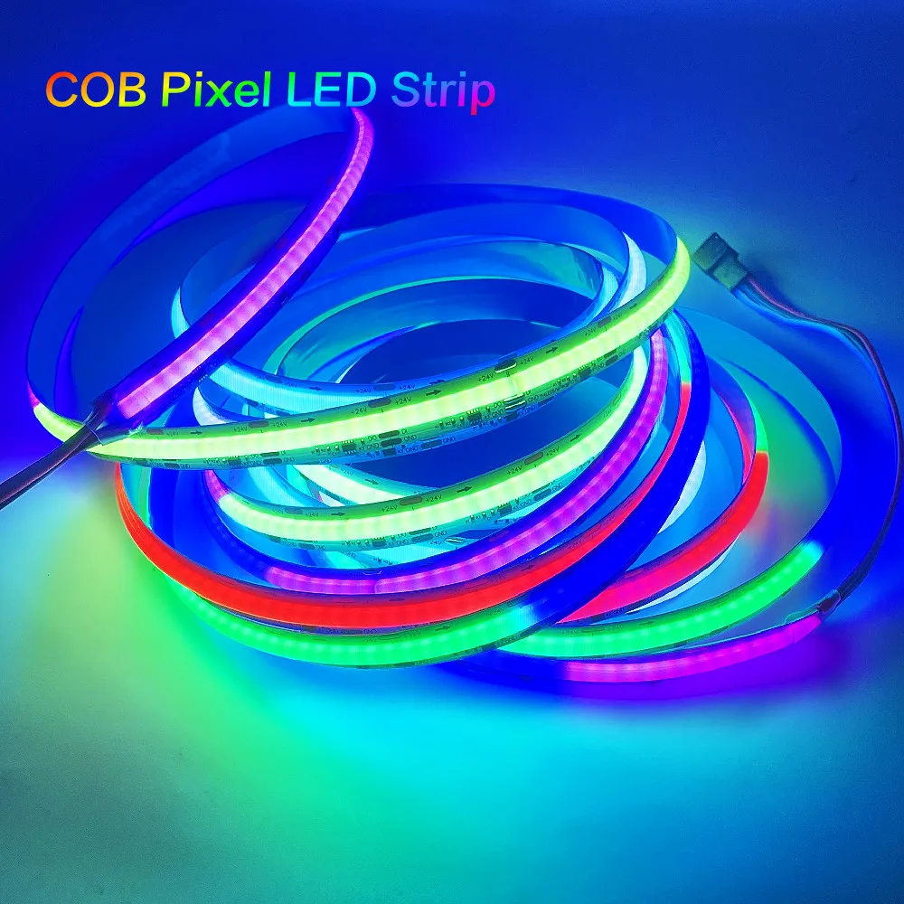 WS2811 COB LED Strip Pixel Addressable RGB Full Dream Color 5m DC12V 24V Flexible 720LEDs/m Smart Led Tape Lights For Room Decor photo 2