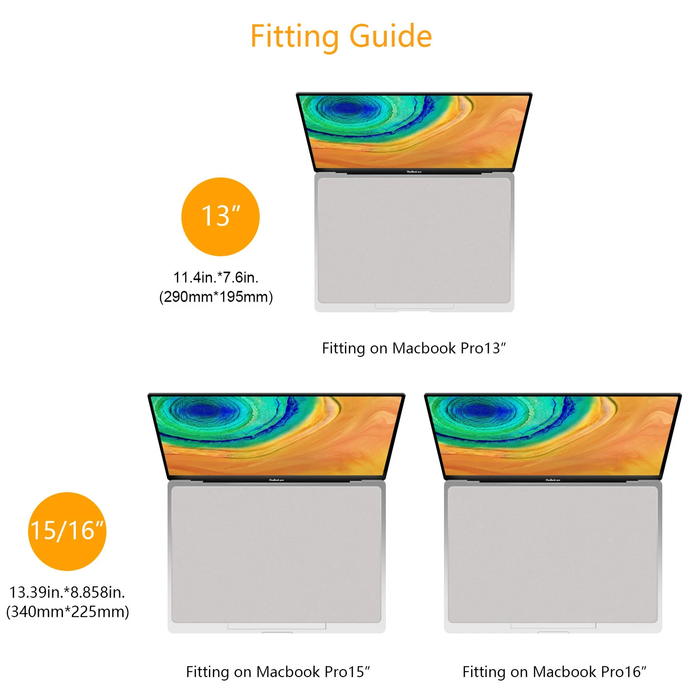 Screen Keyboard Protection Microfiber Liner Cleaning Cloth For MacBook Pro 13" 14" 15" 16"and MacBook Air 13" photo 4