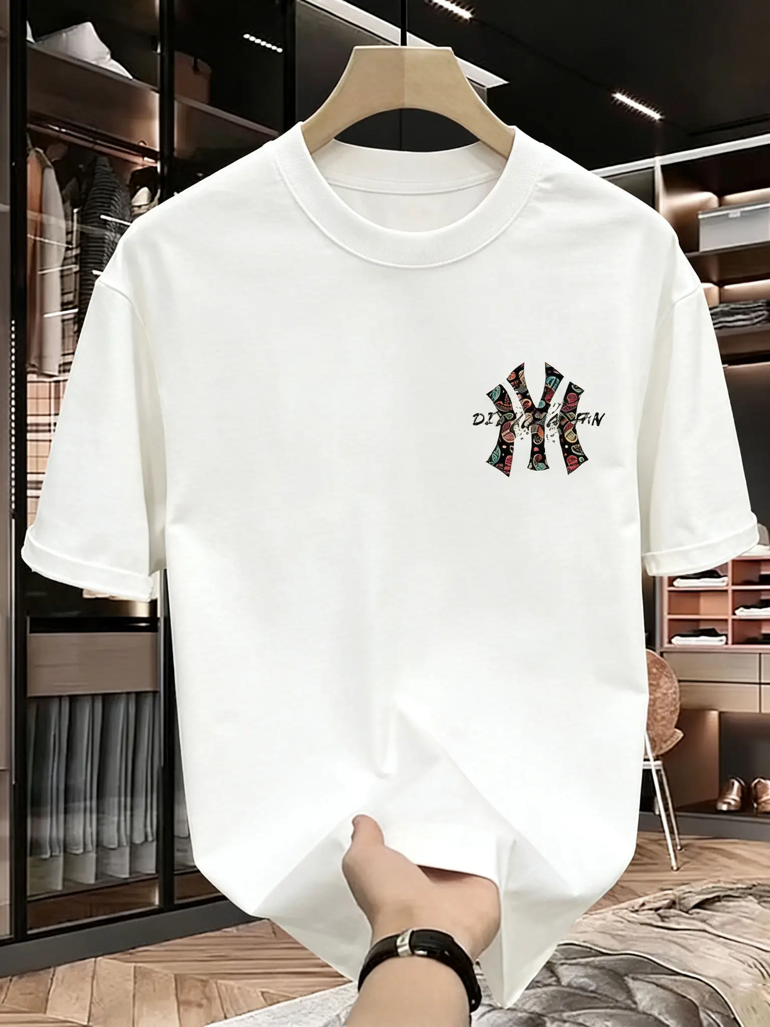 Men's summer printed T-shirt - High-quality, casual, versatile and trendy loose-fitting T-shirt photo 2