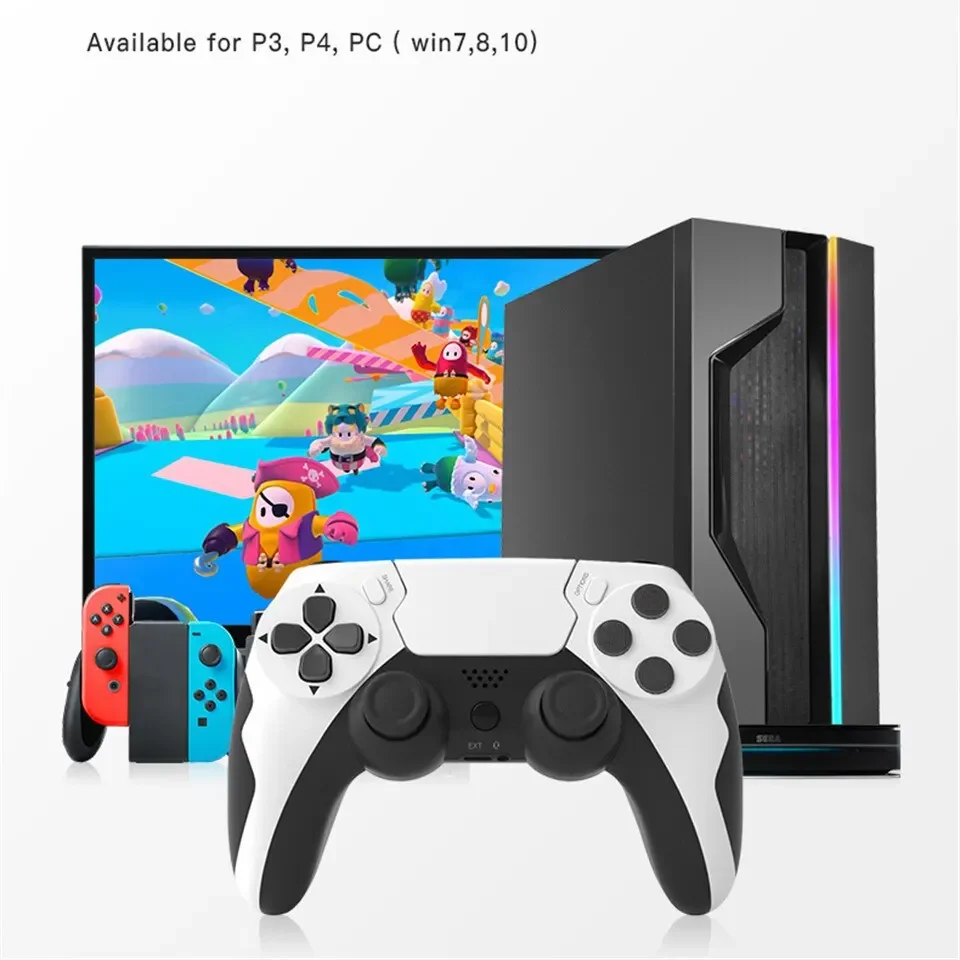 GAMINJA P48 Wireless Gamepad with Six Axis Gyroscope Game Controller For PS4 PS3 Console Wins 7 8 10 Dual Vibration PC Joystick photo 2