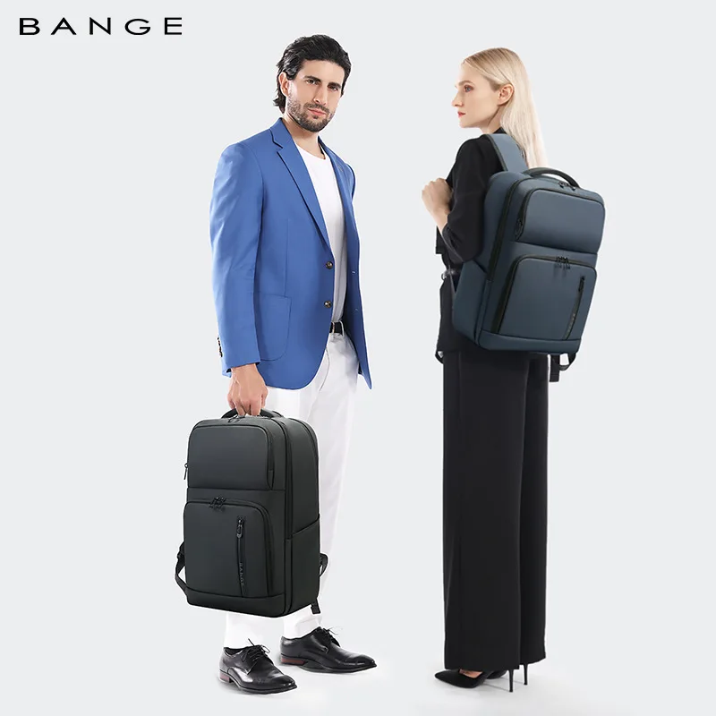 BANGE New Large Capacity Daily 15.6inch Light Waterproof Business Laptop Men Backpack photo 6