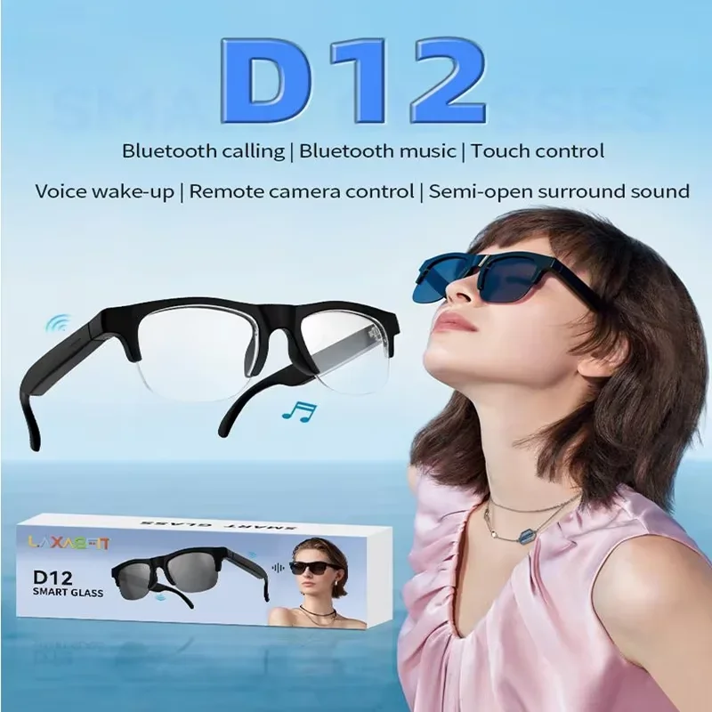 Lenovo AI Smart Glasses Voice Assistant Music Touch Control Bluetooth Call Outdoor Fashion Sunglasses For Men Women 2026 New photo 3