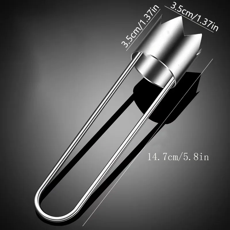 Stainless Steel Corers Portable Core Remover Fruit and Vegetable Core Extractor Kitchen Tools for Pitting Chili Peppers Melons photo 6