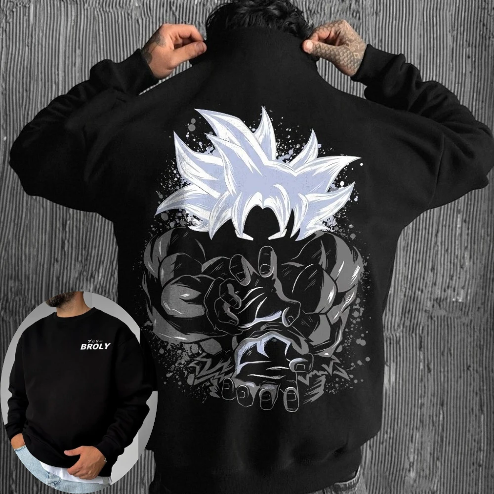 Dragon Ball Men's Sweatshirt Son Goku Japanese Anime Hoodie Spring and Autumn Boys Children's Long-sleeved Parent-Child Outfit photo 1