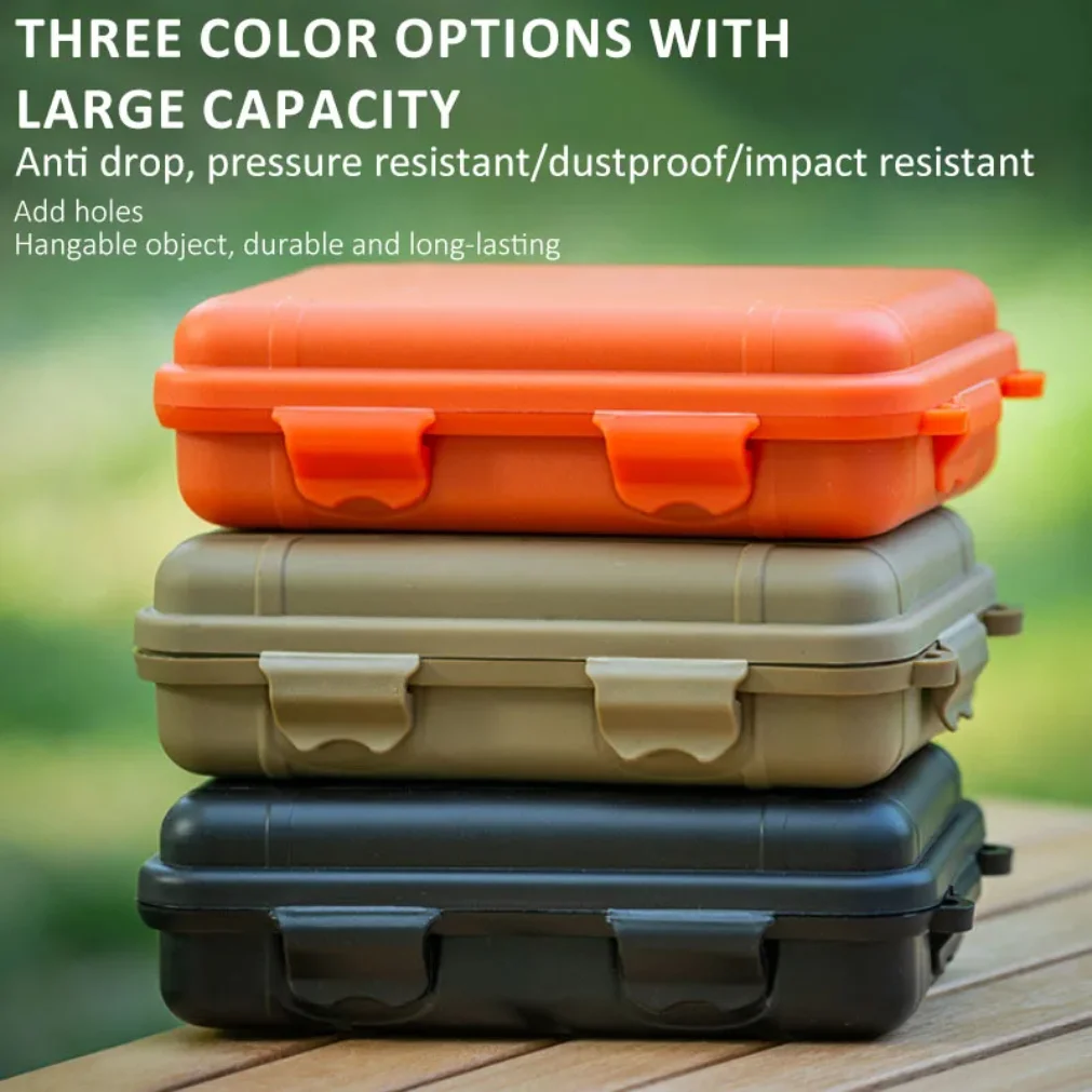 S/L/XL Size Outdoor Plastic Waterproof Sealed Survival Box Container Camping Outdoor Travel Storage Box Fishing Tackle Bag photo 2