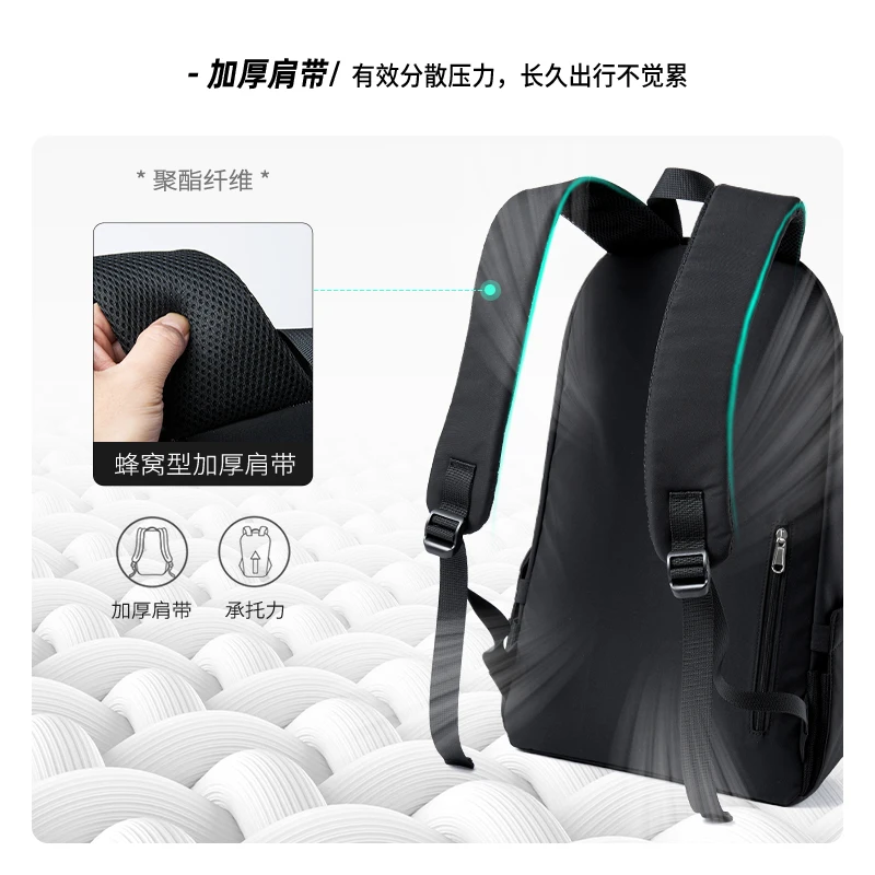MOYYI Ultra Minimalist Lightweight Laptop Backpack Unisex Casual Waterproof Outdoor Travel Sport Rucksack Teenager School Bag photo 5