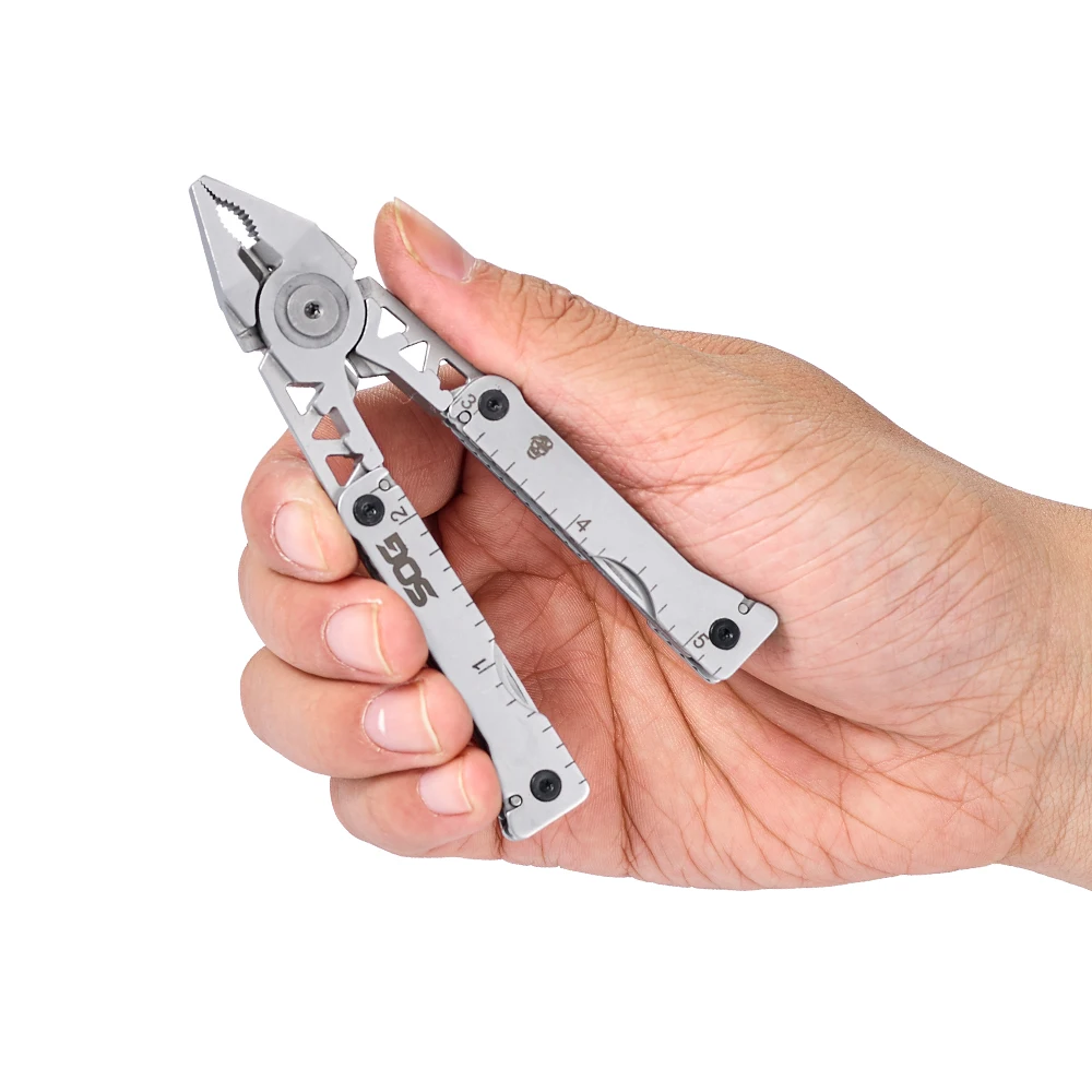 SOG 11 Tools Sync L Multi-tool Belt Buckle Mini Folding Pliers Pocket EDC Tools Kit with Knife Outdoor Survival Gadgets For Men photo 2