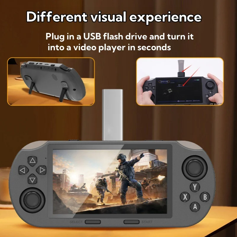 SF3000 Retro Handheld Video Game Console Linux System 4.5 Inch 854*480 IPS Screen 3000mAh Portable Pocket Video Games Player photo 3