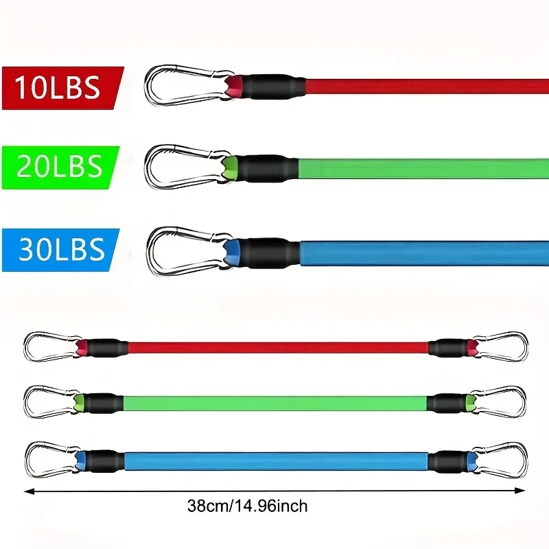 11pcs Home Gym Leg & Hip Toning System - Resistance Bands & Ankle/Thigh Trainer Set with Adjustable Tension Levels photo 2